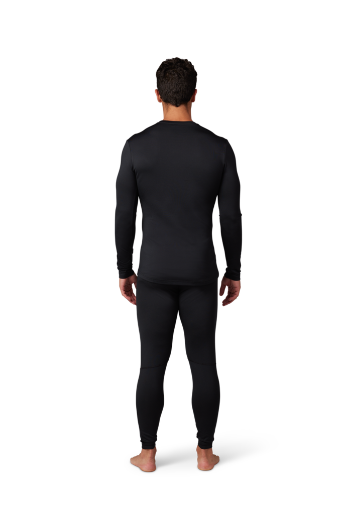 Fox Racing Tecbase Fire LS Shirt in SCHWARZ