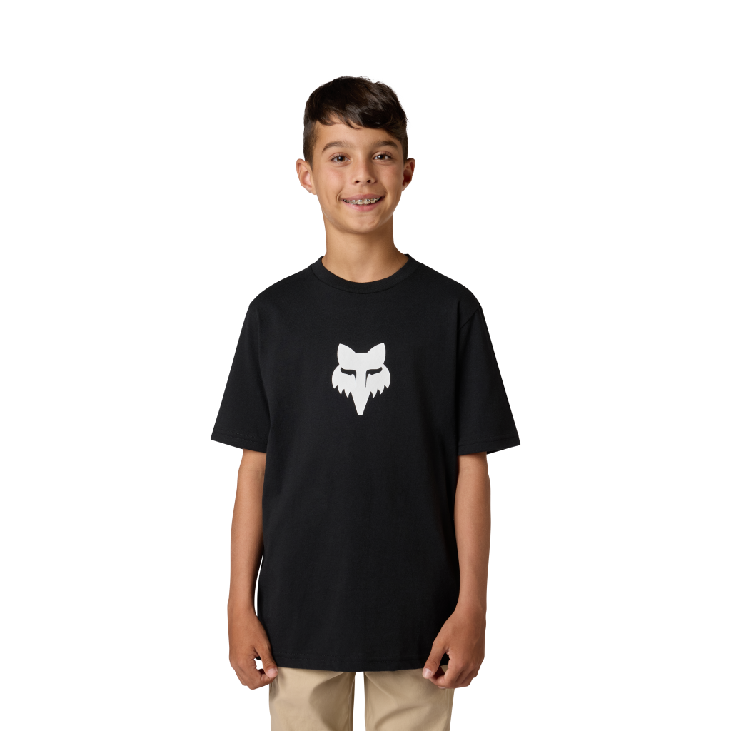 Fox Racing Yth Fox Head Ss Tee in SCHWARZ