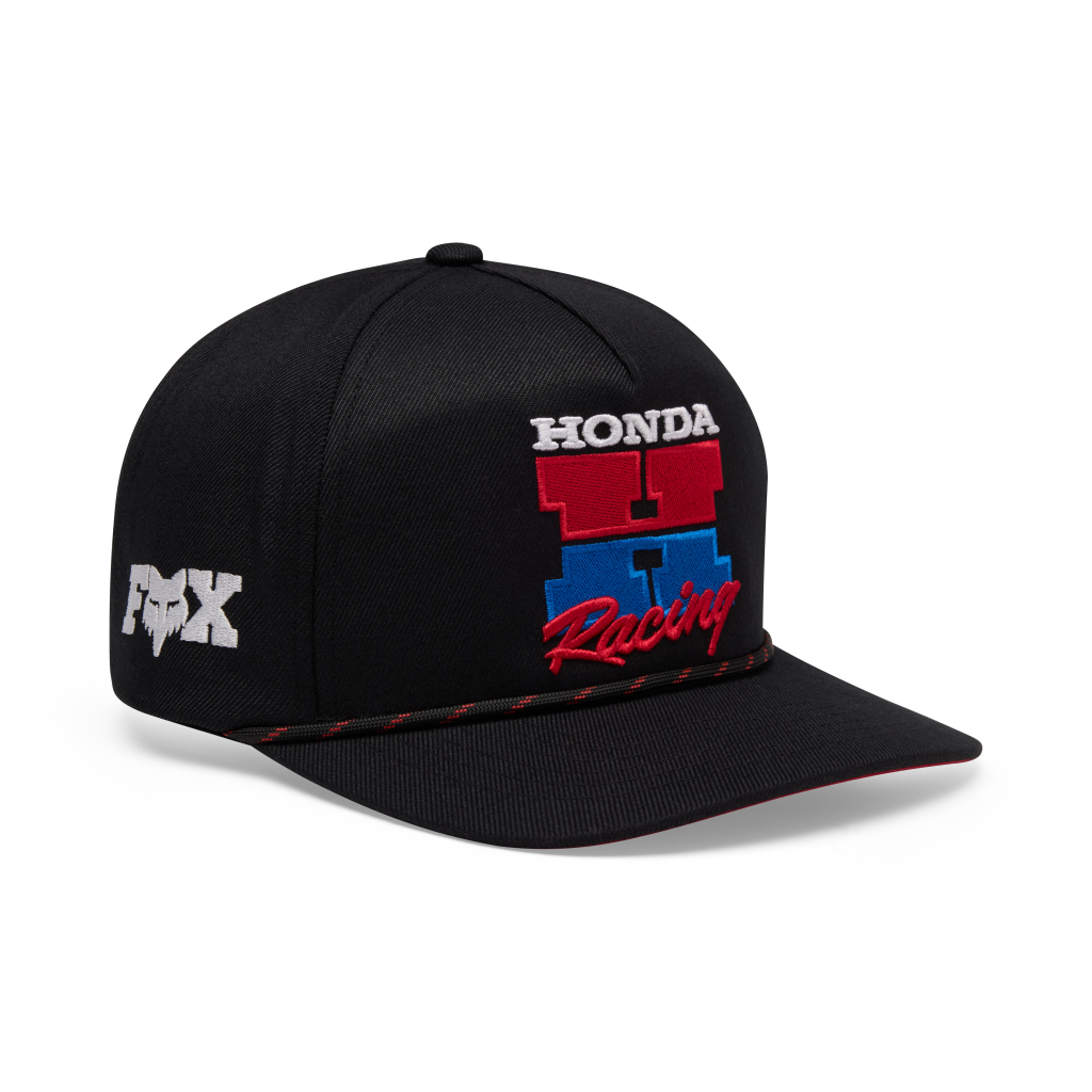 Fox Racing Honda Snapback Hat in SCHWARZ