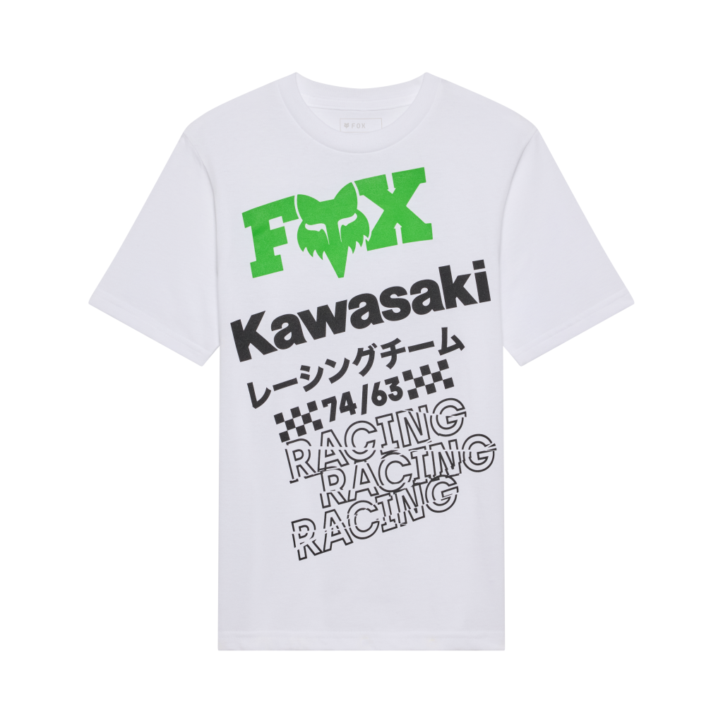 Fox Racing Yth Kawi Ss Tee in WEISS