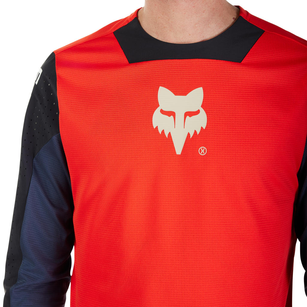 Fox Racing Yth Defend LS Elevated Trikot langarm in ROT