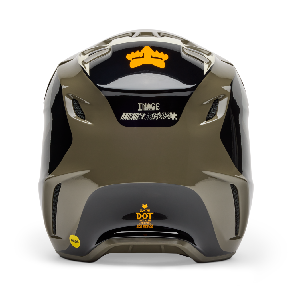 Fox Racing V3 Fade Motocross Helm in BRAUN