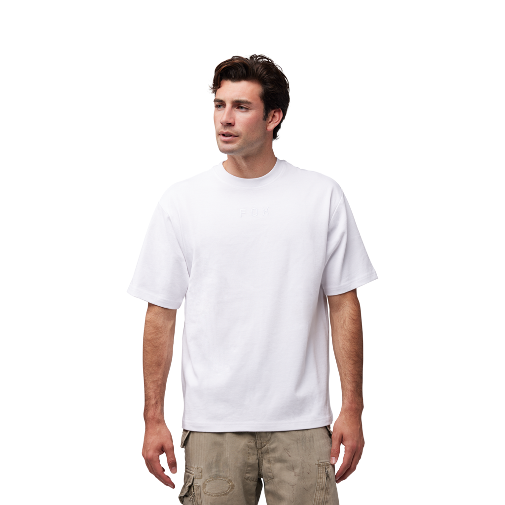 Fox Racing Wordmark Ov SS Tee in WEISS